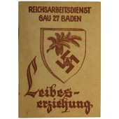 Achievement book for soldier in RAD GAU 27 Baden, unit 5/274